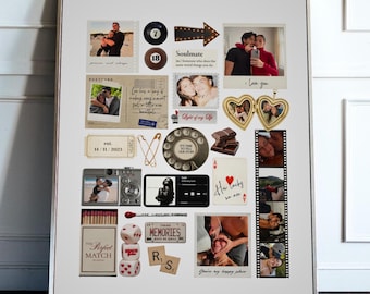 Editable Matchbook Template | Anniversary Gift | Valentine's Day Gift for Boyfriend or Girlfriend | Custom Couple Matchbox Poster