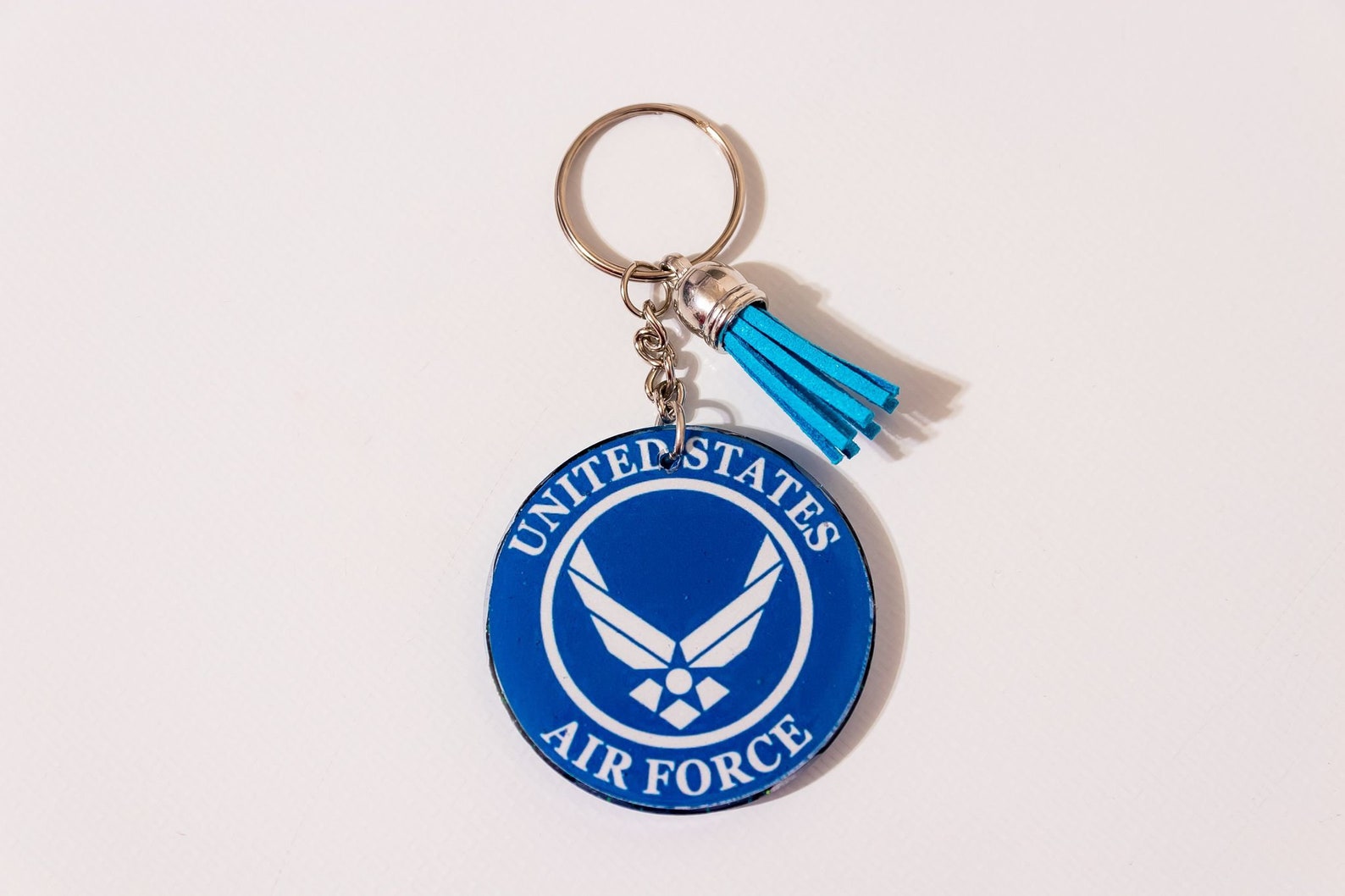 US Air Force 2 key chain. Sealed in resin. Free Etsy
