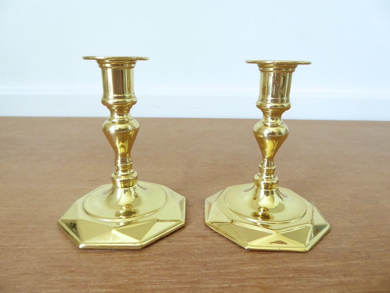 Five small Baldwin Brass historical reproduction candlesticks Etsy