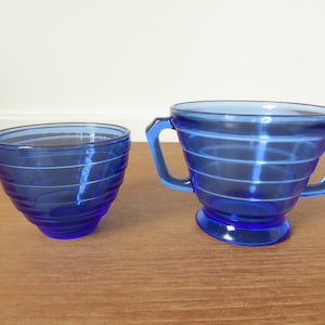 Crystalline Prussian Peacock Blue on Apple Green with Black Cup #7645
