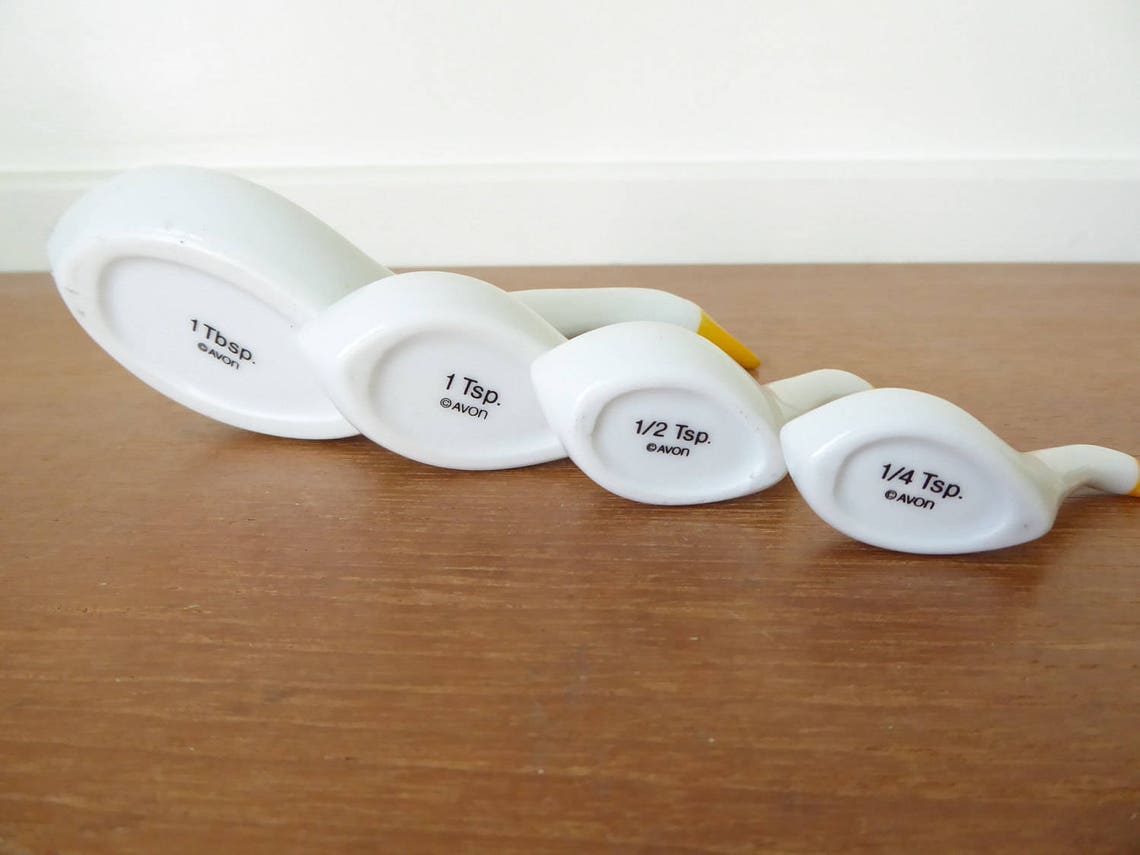 Vintage Avon porcelain geese measuring spoons Etsy