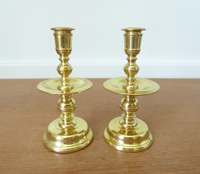 Five small Baldwin Brass historical reproduction candlesticks Etsy