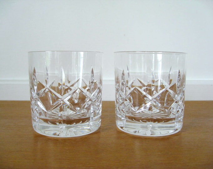 Atlantis Crystal Old Fashioned Glasses Etsy
