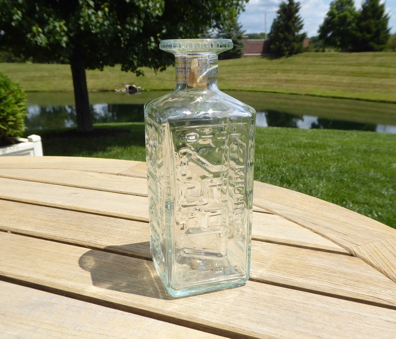 Vintage license plate decanter Walker's DeLuxe Bourbon Etsy