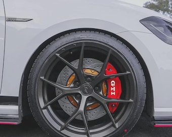 2 adesivi di ricambio originali per pinze freno compatibili con GOLF GTI