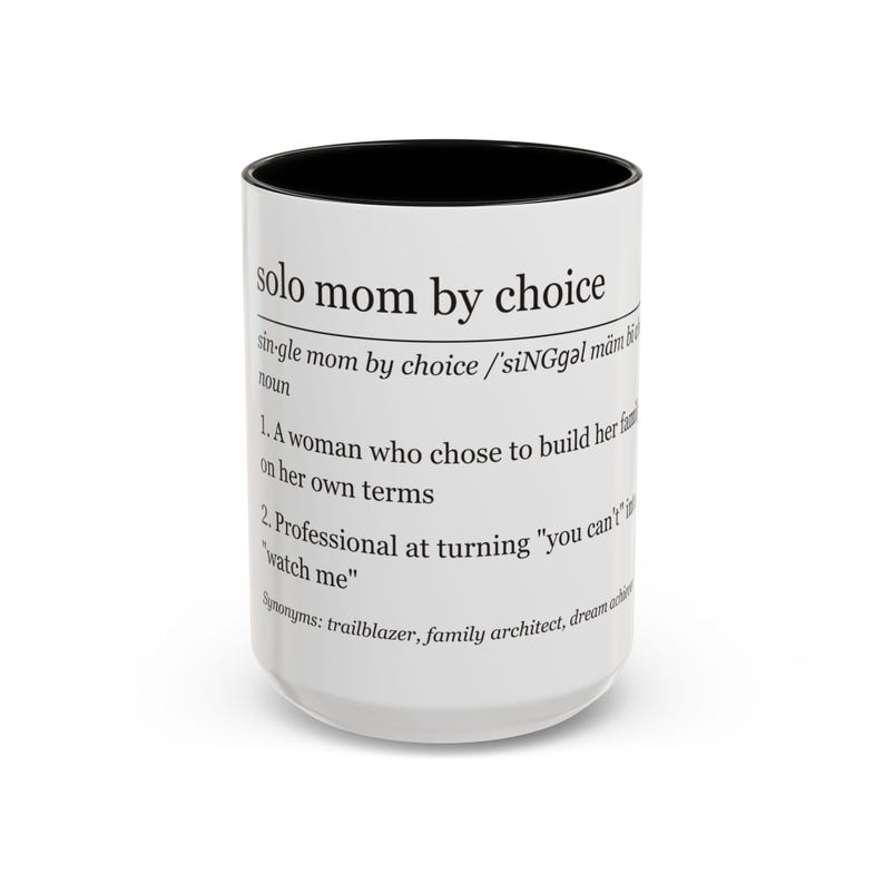 Sie können diese Tasse für eine alleinerziehende Mutter kaufen oder für eine alleinerziehende Mutter Bild 7