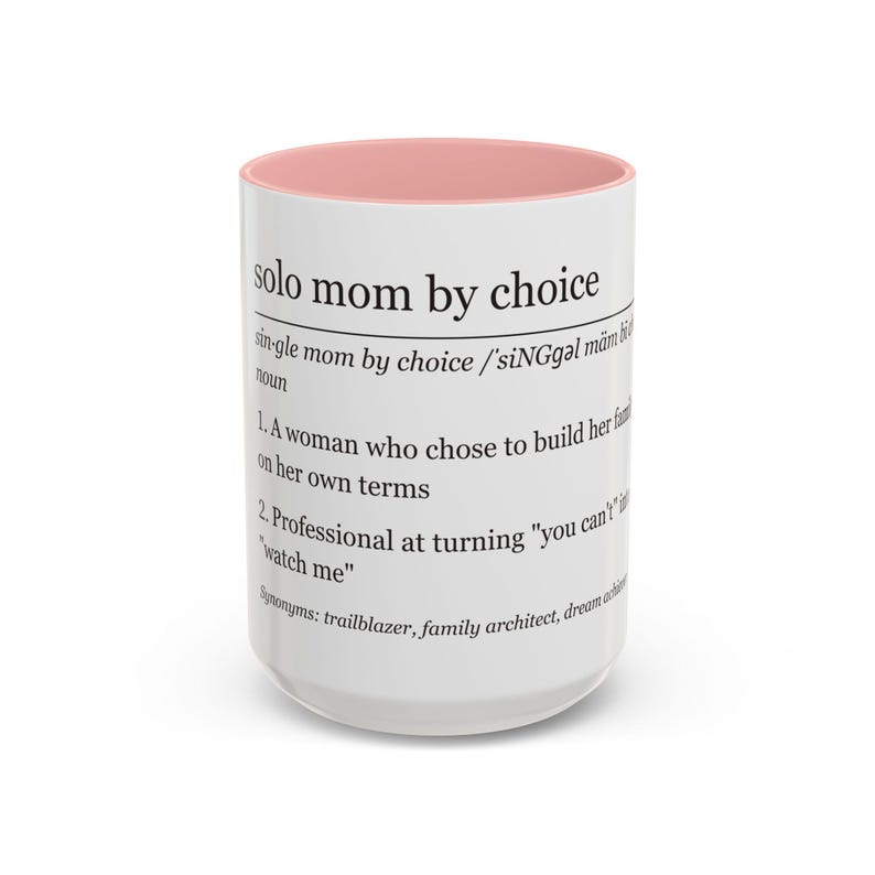 Sie können diese Tasse für eine alleinerziehende Mutter kaufen oder für eine alleinerziehende Mutter Bild 8