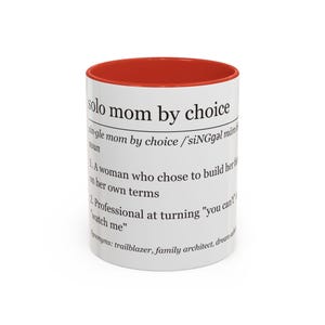 Sie können diese Tasse für eine alleinerziehende Mutter kaufen oder für eine alleinerziehende Mutter Bild 6