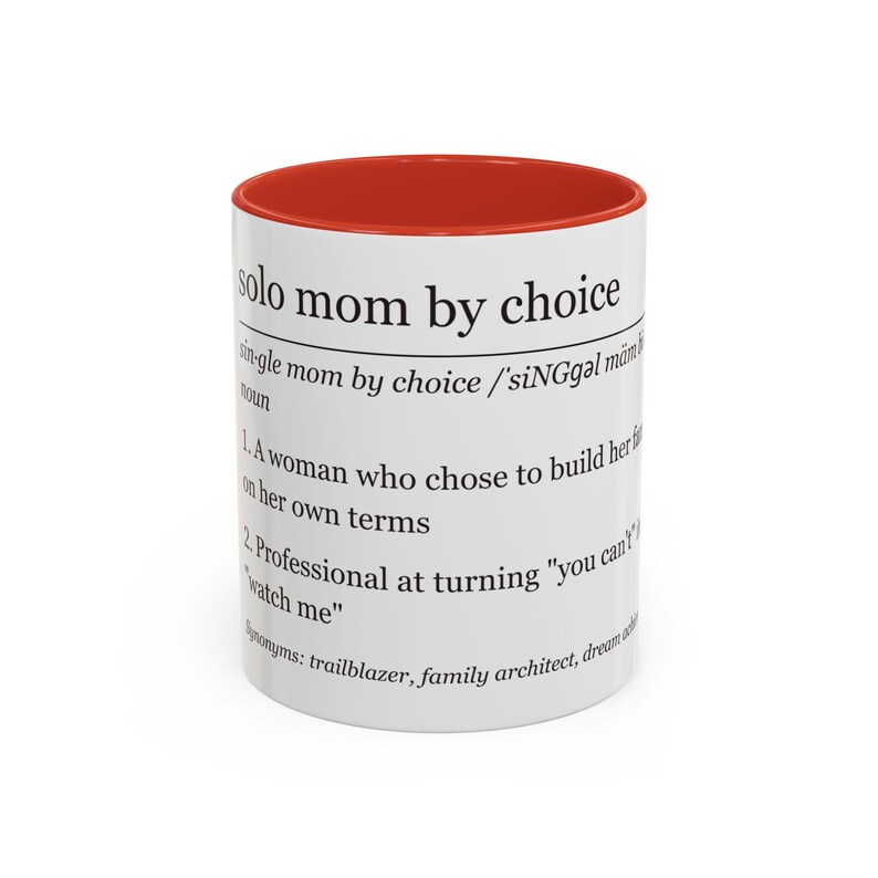 Sie können diese Tasse für eine alleinerziehende Mutter kaufen oder für eine alleinerziehende Mutter Bild 6