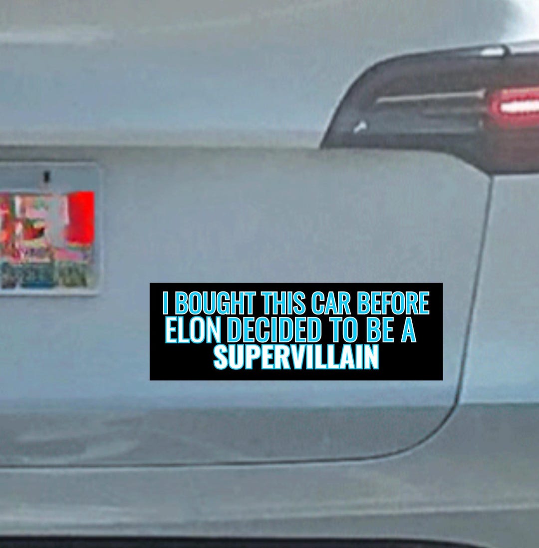 2pcs I Bought This Before We Knew Elon Was Crazy Magnet For Cars Trucks Car Accessory,Funny Bumper Stickers For Tesla Model Y X 3 - View #10