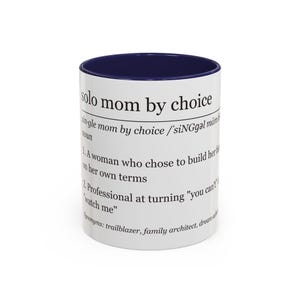 Sie können diese Tasse für eine alleinerziehende Mutter kaufen oder für eine alleinerziehende Mutter Bild 4