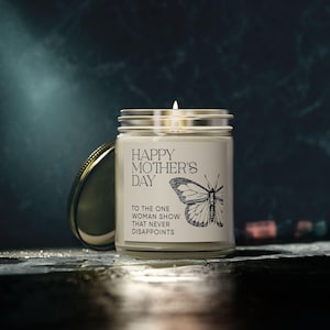 Cadeau pour maman célibataire Idées cadeaux pour la fête des Mères One Woman Show Bougie pour la vie de maman célibataire Bougie parfumée amusante d'appréciation pour une mère célibataire, Cadeau pour maman image 5