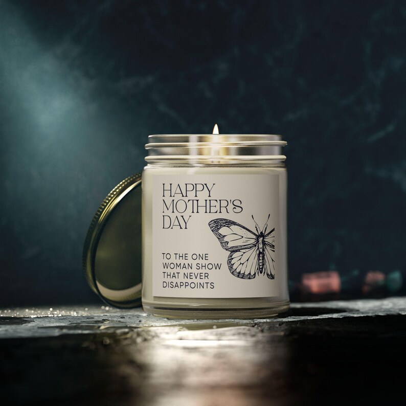 Cadeau pour maman célibataire Idées cadeaux pour la fête des Mères One Woman Show Bougie pour la vie de maman célibataire Bougie parfumée amusante d'appréciation pour une mère célibataire, Cadeau pour maman image 5