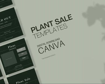 Plantilla de planta Canva / Publicación editable para redes sociales (descarga instantánea)