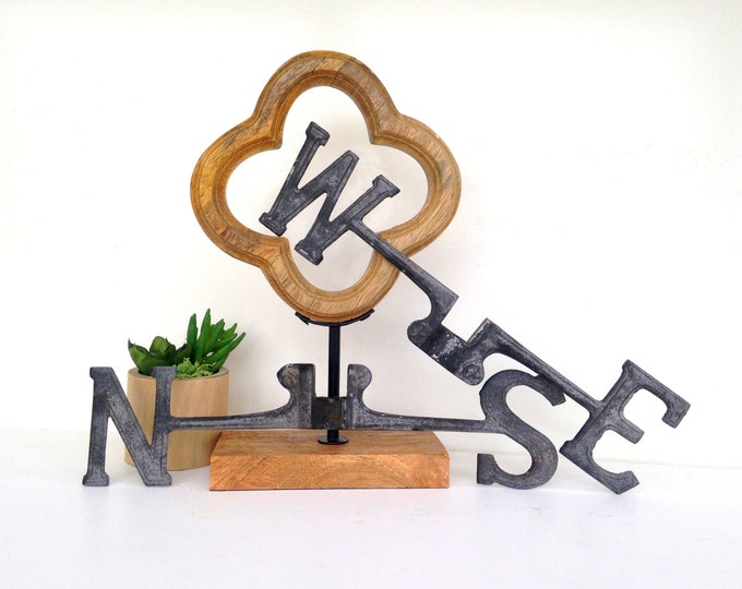 Antique Weathervane Directionals Vintage Weathervane Metal Etsy