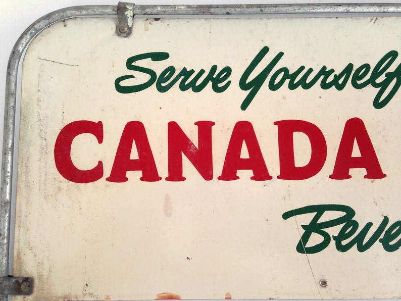 Vintage Canada Dry Sign Canada Dry Bottle Rack Sign Etsy