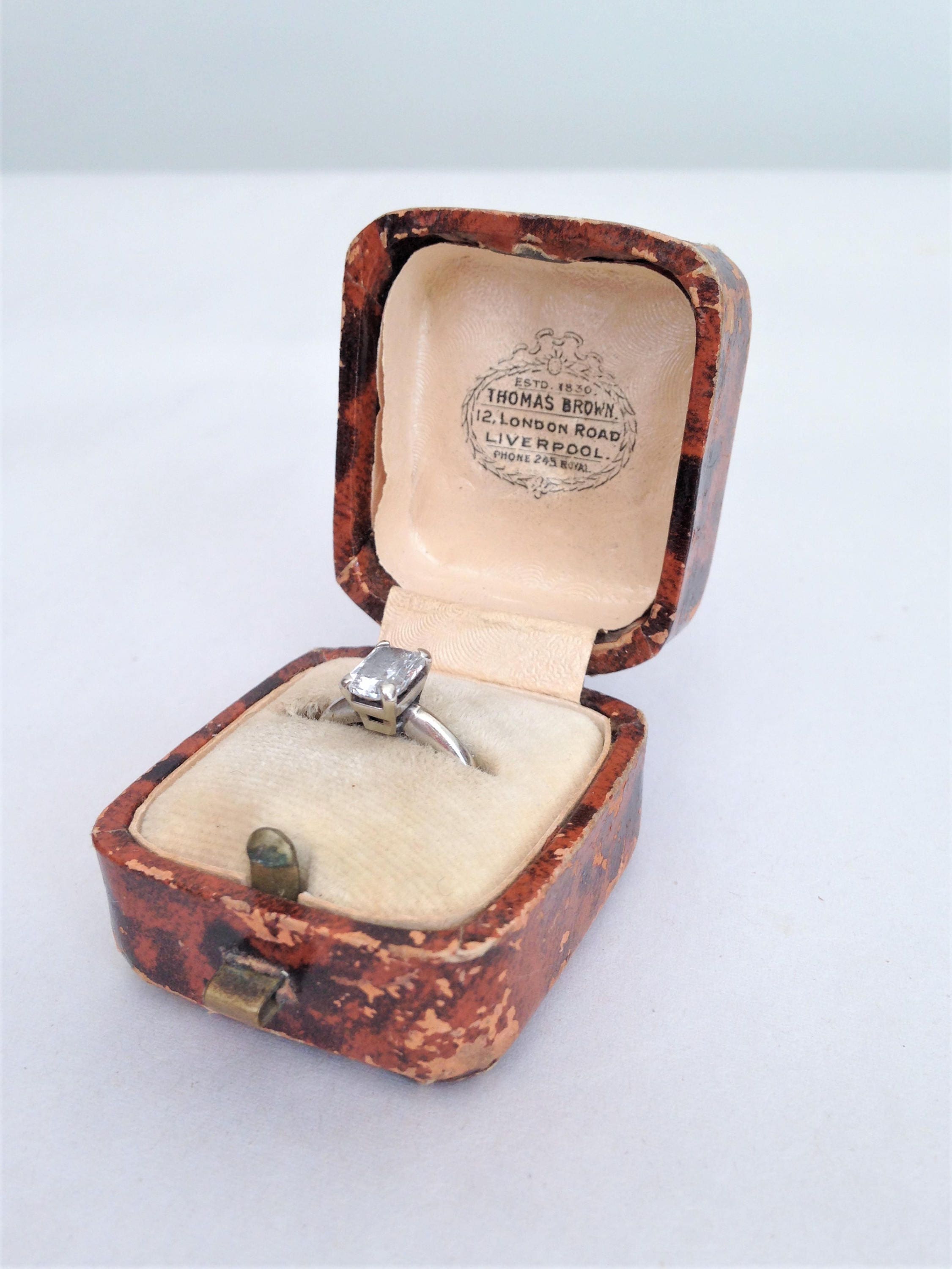 antique jewelry presentation box