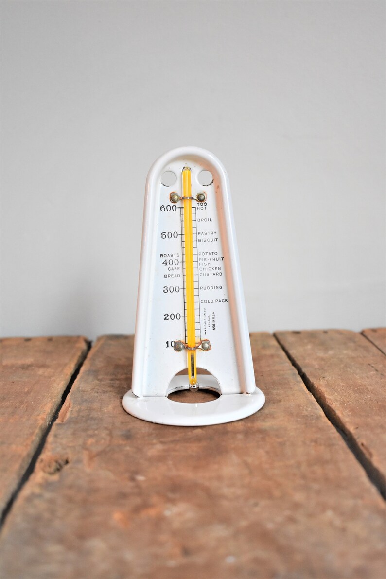 Antique Porcelain Thermometer Vintage Kitchen Thermometer Etsy