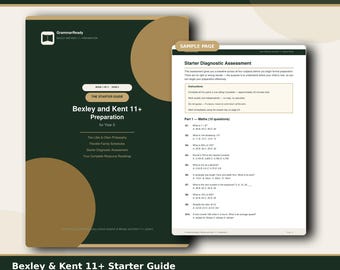 Bexley & Kent 11+ Starter Guide | Year 5 Prep Roadmap, Diagnostic Assessment (PDF)