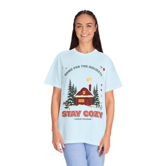 Stay Cozy Cabin Christmas Tee photo 3