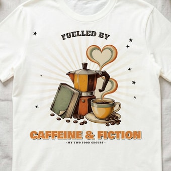 Caffeine & Fiction Tee photo 3