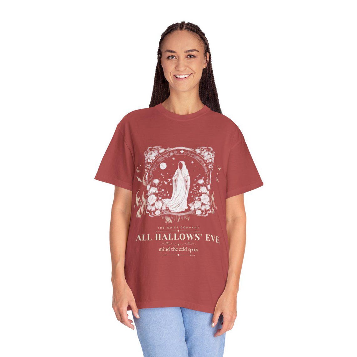 Gothic Ghost Halloween Shirt by WedgeAtelier