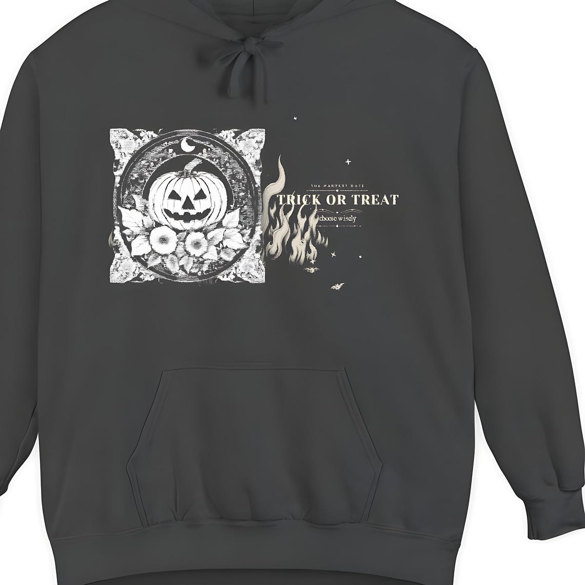 Gothic Jack O Lantern Hoodie — Comfort Colors hoodie by WedgeAtelier