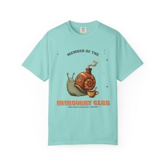 Introvert Club Snail Shirt photo 5