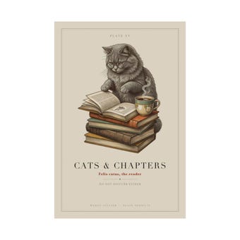 Cats and Chapters Print photo 3