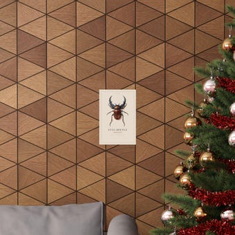 Vintage Stag Beetle Print photo 4