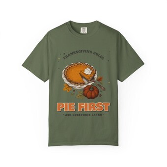 Pie First Thanksgiving Shirt photo 6