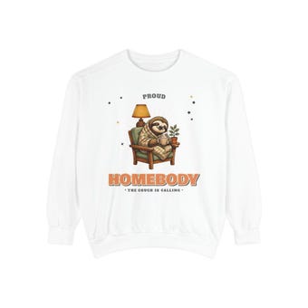Homebody Sloth Sweatshirt photo 2