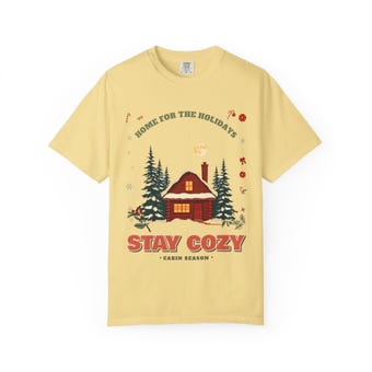 Stay Cozy Cabin Christmas Tee photo 5