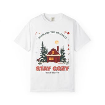 Stay Cozy Cabin Christmas Tee photo 2