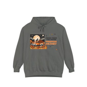 Comfort Colors Pumpkin Delivery Hoodie photo 3