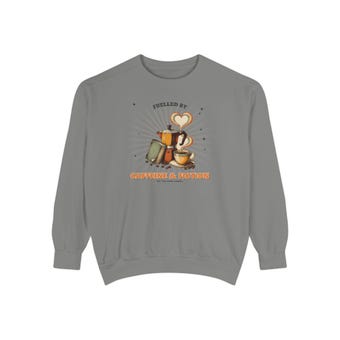 Caffeine and Fiction Sweatshirt photo 6