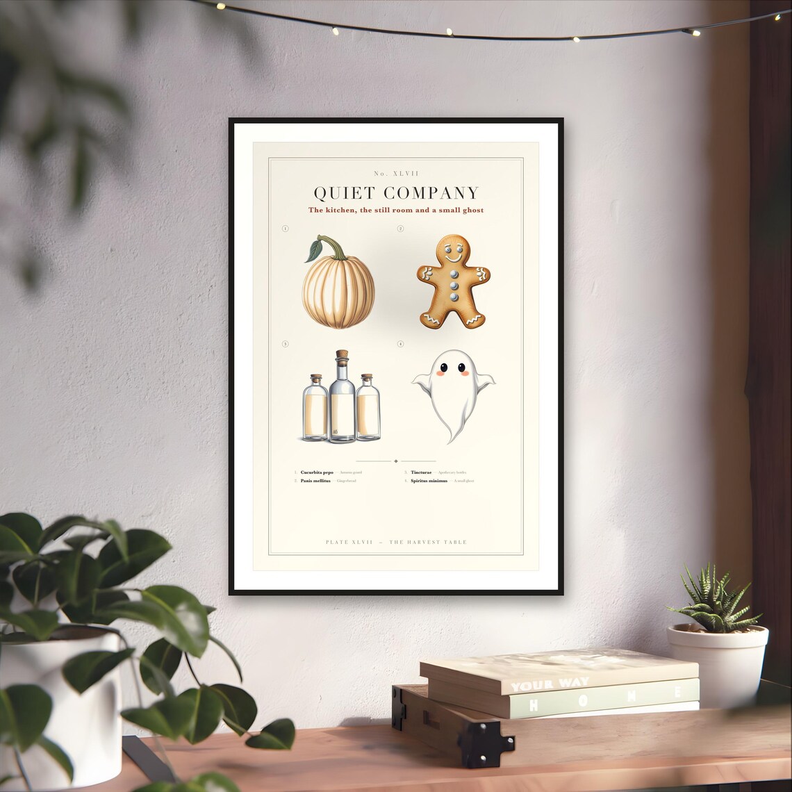 Autumn Kitchen Chart Print — art print by WedgeAtelier