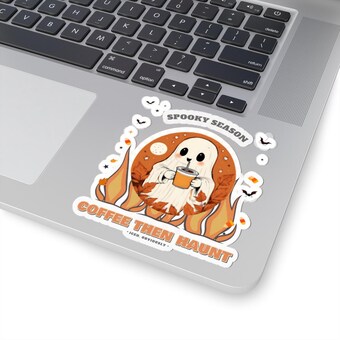 Ghost Coffee Lover Sticker photo 5
