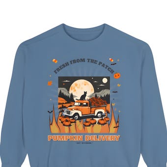 Pumpkin Delivery Truck Sweatshirt photo 4