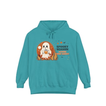 Ghost Coffee Halloween Hoodie photo 4
