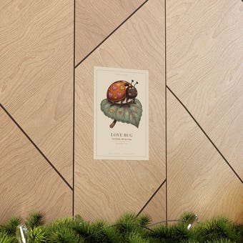 Love Bug Ladybug Print photo 6