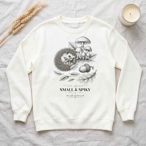 Cottagecore Hedgehog Sweatshirt by WedgeAtelier