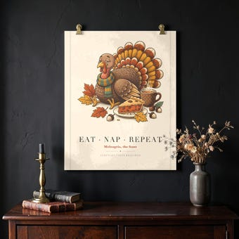 Eat Nap Repeat Turkey Print photo 2