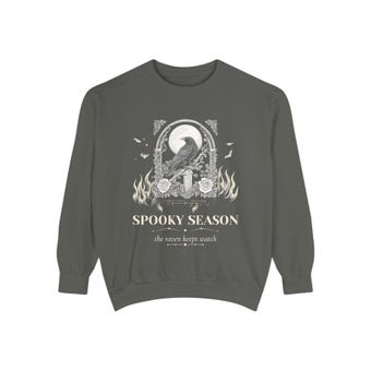 Gothic Raven Moon Sweatshirt photo 2