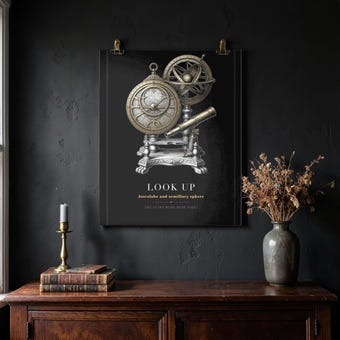Dark Academia Astrolabe Print photo 4