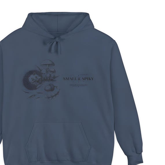 Hedgehog Mushroom Hoodie — Comfort Colors hoodie by WedgeAtelier