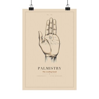 Palmistry Hand Art Print photo 2