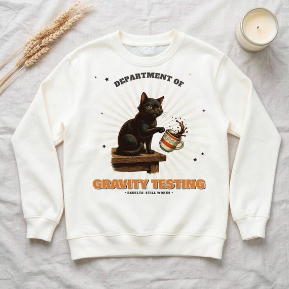 Funny Cat Mom Sweatshirt by WedgeAtelier