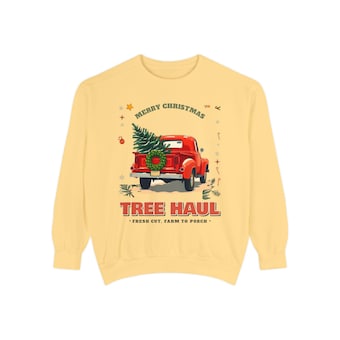Comfort Colors Tree Haul Sweatshirt photo 3