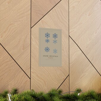 Snow Crystal Study Print photo 5